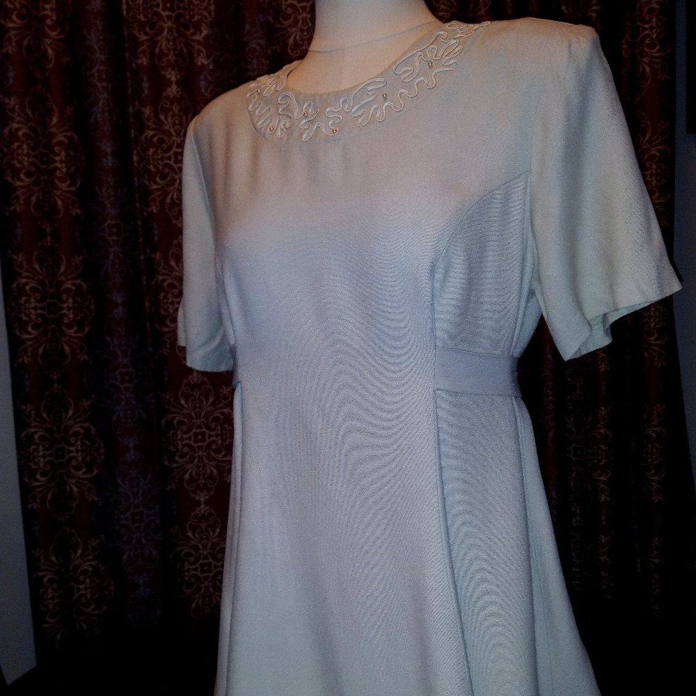 Dressy Light Sage Maternity Top Size (S)